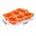 Halloweeni p&uuml;hade k&otilde;rvitsa koogivorm 6 lahtriga silikoonvormid kummitusnahkhiire &scaron;okolaadivormiga koogi kaunistamise t&ouml;&ouml;riist DIY k&uuml;psetusn&otilde;ud