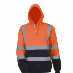 Meeste s&uuml;gistalvine helkurs&auml;rk, h&auml;sti n&auml;htav sviiter, pikkade varrukatega kapuutsiga mantel 2XL