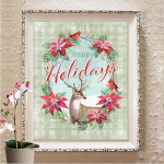 5D DIY Teemantmaali Ristpiste komplekt t&auml;ispuur Teemanttikandid Mosaiik Rhinestones pilt Kodukaunistuse kingitus Full Round 20X30CM