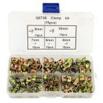 Voolikuklambrite komplekt 75 tk 6-10 mm vedruga CPU k&uuml;tuser&otilde;ngas toruklamber Voolikuklamber metallist kinnitus