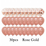 30 tk/40 tk Mix Rose Gold Confetti Lateks &otilde;hupallid s&uuml;nnip&auml;evaks pulma &otilde;hupallid peokaunistus 30pcs