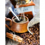 5D isetegemise teemanttikandid kohvitass ristpistes komplekt t&auml;isnurkne &uuml;mmargune puur Teemantmaaling Scenery Teemantmosaiik Kodukaunistus Full Round 20X30CM punane