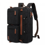 Meeste seljakott Cool Bell Multifunktsionaalne Canva seljakott ja &otilde;lakott ja messenger kott ja k&auml;ekott 15,6/17,3 tolli s&uuml;learvuti seljakott 17.3 inch