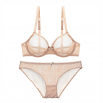 Varsbaby naiste l&auml;bipaistev pitsist Push Up rinnahoidja 38C beež