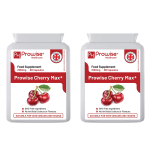 Cherry Max 2100mg 90 kapslit | Sobib taimetoitlastele ja veganitele | Valmistatud &Uuml;hendkuningriigis, firma Prowise PACK OF 2