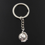 Moodne v&otilde;tmehoidja 20x16mm kuu p&auml;ike p&auml;ikesepaiste h&otilde;bedased ripatsid DIY meeste ehted auto v&otilde;tmehoidja s&otilde;rmuse hoidja suveniir kingituseks h&otilde;be