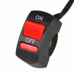 DC12V/10A universaalne mootorratta esitulede juhtraua leegi v&auml;ljal&uuml;litamise l&uuml;liti ON OFF nupp must