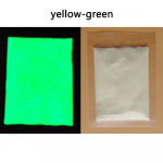 Lahe DIY Art Dust Nail Glitter fluorestseeruv pulber helendab pimedas neoonfosforpigmendis kollakas-roheline