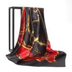 90*90cm Ruudukujuline siidist sall Naiste sallid Kaelasall Disainerprint &Scaron;ifoon Hijab Sall Foulard Lady Neck Sallid Pehme Suur Bandana
