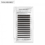 Color Easy Fanning Lashes NAGARAKU Pruun Purpursinine Mix 8-15mm 12 Line Mega Volume Ripsmepikendus 0.07C 8-15mm
