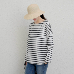 Johnature Triibulised vabaaja T-s&auml;rgid Naiste S&uuml;gis Lihtsad K&otilde;ik sobivad avarad t&auml;isvarrukatega vabad topid One Size must