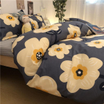 P&otilde;hjamaade feng shui pestud puuvillane neljaosaline voodipesu Lihtne trendikas kodumaine voodipesu Queen