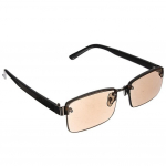 Unisex lugemisprillid Crystal Half Edge kontoriprillid lugemise p&auml;ikeseprillid prillid +2.0 pruun