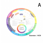 Professionaalne paberkaartide disainiga v&auml;rvide segamise rattatindi tabel 14cm