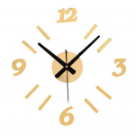 Moodsad numbrid DIY kleebisega seinakella kleebis elutoakontor kuldne