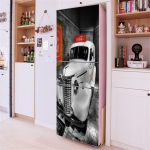 3D Flowers Isekleepuv k&uuml;lmkapi &uuml;mbris s&uuml;gavk&uuml;lmiku kleebis Kunst k&uuml;lmiku ukse kate Tapeet Reljeef Lille k&ouml;&ouml;gitarvikud 60x180cm(1 pcs)