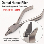 1 tk Dental Nance Loop Painutustang Laboratory Traat Loop Force Force Hambaarsti t&ouml;&ouml;riist( Maksimaalne traadi l&auml;bim&otilde;&otilde;t 0,7 mm) 1 piece