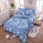 King-/queen-size/twin-voodilina, tekikate, padjap&uuml;&uuml;r Kolmeosaline komplekt/neljaosaline komplekt Paksu puuvillaga magamistuba Lihtne voodipesu kvaliteetne 1.2m-150*200cm