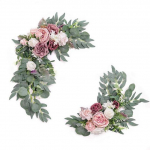 Roos Kunstlilled Viinapuu Rippuv J&otilde;ulup&auml;rg Romantiline Pulm Aia Kaar Kodu Toa Kaunistus V&otilde;lts Taimed Seina Dekoratsioon