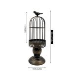Retro Shabby k&uuml;&uuml;nlajalg Dekoratiivne linnupuuri k&uuml;&uuml;nlajalg Vintage metallist k&uuml;&uuml;nlajalg pulmapeo kodukaunistuseks, 11,8 tolli Black-small