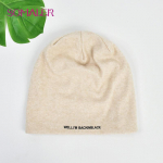 SOMALER Winter Slouchy Polyester Bonnet Beanie M&uuml;tsid Unisex Hip-hop Sleep Kootud Kahekihiline Beanie M&uuml;ts Naistele Meestele beež