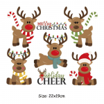 Triikida peal plaaster J&otilde;uluhirved kuumapressid, isetehtud pargid Ropa teksad riided kleebised kapuutsid Kleebised plaaster Kunst k&auml;sit&ouml;&ouml; 22x19cm