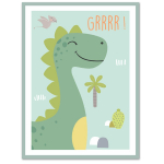 Les Tr&eacute;sors De Lily [A0721] - Laste l&otilde;uend  Dinosaur  roheline - 40x30 cm roheline