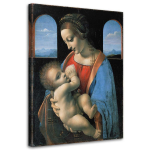 Feeby Feeby l&otilde;uenditr&uuml;kk, Madonna litta - da vinci reproduktsioon 40x60 sinine
