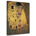 L&otilde;uenditr&uuml;kk REPRODUKTSIOON Gustav Klimt - The Kiss 40x60 kollane