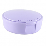 Vastupidav breketite hoiukarp, kaasaskantav lamedap&otilde;hjaline tervisetarvik lilla