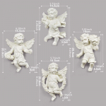 4tk Loominguline Vaikingli Angel Seinale Rippuv Taustaseina Kaunistus Euroopa Kodu Kaunistus Ivory 4pcs a set elevandiluuvalge