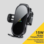 Essager Qi 15W juhtmevabad laadijad autolaadija autotelefoni hoidik Iphone 14 13 12 Pro Max kiirlaadimise autotelefoni hoidiku jaoks Outlet type black