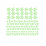 3D-t&auml;hed helendavad pimeduses helendavad fluorestseeruvad seinakleebised Toakaunistused One Size roheline