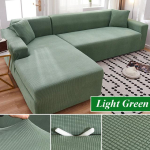 Diivani kate elutoa jaoks Paks elastne polaarfliis 1/2/3/4 istekohaga L-kujuline nurgadiivani kate diivanile, pikali 1 Seater 90-130cm heleroheline v&auml;rv