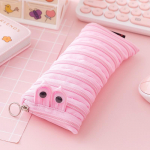 Lastele Kawaii pliiatsikotid Creative Caterpillari t&otilde;mblukuga pliiatsikott Kooli kirjatarvete hoiukott Armas pliiatsihoidja &otilde;pilase pliiatsi&uuml;mbris roosa