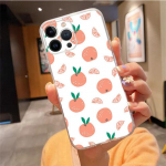 Telefoni&uuml;mbris Iphone 14 Pro Max 13 12 11 Pro Max Xs Xr X 12mini 7 8 Plus Se Peach Orange Fruit Esteetiline &uuml;mbris Funda iPhone 13ProMax