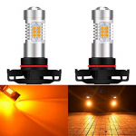 2 tk H16 12-24V CANBUS LED pirn, oranž