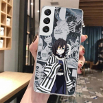 Demon Slayer Obanai Iguro pehme telefoni&uuml;mbris Samsung Galaxy S23 S22 Ultra S21 Plus S20 Fe S10 Lite S9 S8 + S10e S7 servamustrile Samsung S20 FE