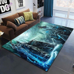 World of Warcraft Lahe loovus Prinditud mustriga libisemiskindel Bohemia vaip P&otilde;randamatt Elutoa Vaibade kaunistamine Vaibavaip 160x200cm(62x78 in)