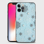 Telefoni&uuml;mbris iPhone 13 12 11 Pro Max 13 12 Mini XS XR X 8 7 6s 6 Plus must kate silikoonkest Uus kuum j&otilde;ulude lumehelves iPhone 13Pro Max
