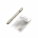 1 komplekt 0,8&ndash;3 mm mini k&auml;sitsi alumiiniumist k&auml;sipuurite komplekt Kiirterasest k&auml;sipuuripadrun Twist mikropuuritera t&ouml;&ouml;riistad valge