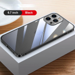 DUODUO L&auml;bipaistev magnetiline telefonikott iPhone 13 Pro Max 13 pro jaoks, juhtmevaba laadimiskate iPhone 12 12 Pro Max jaoks, magnetiline alumiiniumsulamist raamiga &uuml;mbris For iPhone 12 kuld