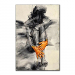 Abstraktne Alasti Naise Figuuri Kunst L&otilde;uendimaalid Mustvalged Plakatid Prindid Seinakunsti Pildid Elutoa Dekoratsioon Cuadros 21x30 No Frame