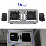 Auto tagumise kliimaseadme v&otilde;re v&auml;ljalaskeava kate AC &otilde;hutuspaneel BMW 5. seeria E60 E61 545i 550i 2003 2004 2005 2006 2007 2008 jaoks must