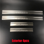 Volkswagen Tiguan B7 2009-2017 jaoks roostevabast terasest l&auml;ve kulumisplaadi l&auml;vekatted auto sisemine ja v&auml;limine auto Exterior 4pcs