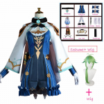 Genshin Impact Sucrose Cosplay kost&uuml;&uuml;m Genshin Sucrose Cosplay Parukas Kingad Saapad Anime neiu Lolita Kleit Peokost&uuml;&uuml;m Suures suuruses Costume And Wig-S&Genshin Impact