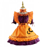Uus Lolita oranž neiu kleit, armas naiste kleit Kawaii kleit rollim&auml;ngu kost&uuml;&uuml;m Halloweeni peo cosplay pikkade varrukatega r&otilde;ivad S oranž