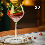 2 tk j&otilde;ulukink veiniklaas pokaal pidulik peo kristall veiniklaas suur k&otilde;ht kaldus suu v&auml;rvi Bordeaux trummel paari tass 2 Pcs Green 560ml