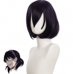 L&uuml;hike parukas Anime Kakegurui kompulsiivne m&auml;ngur Ikishima Midari Cosplay kost&uuml;&uuml;m, kuumakindlad s&uuml;nteetilised juuksed naiste parukad Short must
