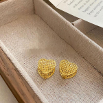 ANENJERY punutud Star Love Heart Hoop k&otilde;rvar&otilde;ngad naistele Moodne peen disainiga k&otilde;rvar&otilde;ngas ehete aksessuaar punane